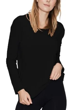 JBS of Denmark Bamboo Long Sleeve Top Zwart Small Dames