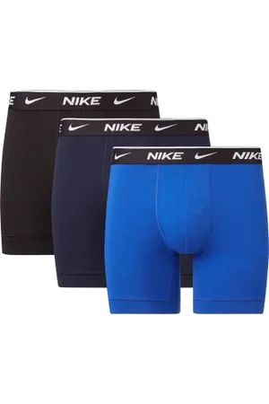 Nike Herenslips 3P Everyday Essentials Cotton Stretch Boxer Zwart/Blauw katoen Small Heren