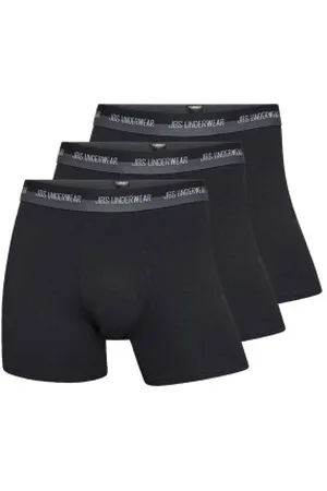 JBS Herenslips 3P Hemp Tights Boxers Zwart ecologisch katoen Small Heren
