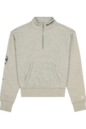 Champion American Classics Half Zip Sweatshirt Grijs Large Dames
