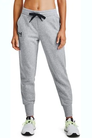 Under Armour Rival Fleece Jogger Pants Grijs Large Dames