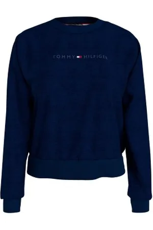 Tommy Hilfiger Tonal Logo Lounge Sweatshirt Donkerblauw Small Dames