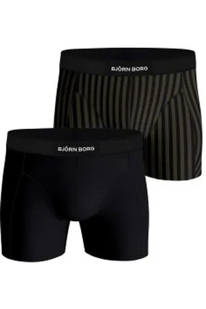Björn Borg Herenslips 4P Core Boxer Zwartgestreept katoen Large Heren