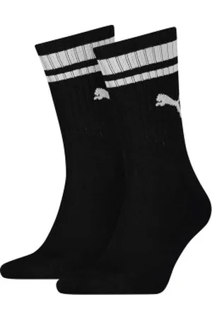 PUMA Sokken 2P Crew Heritage Stripe Socks Zwart Maat 35/38