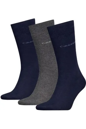 Calvin Klein Calvin Klein Sokken 3P Men Classic Socks Marine/Grijs One Size Heren