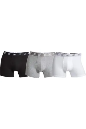 CR7 - Cristiano Ronaldo Herenslips 3P Men Trunk Grijs/Zwart katoen Small Heren
