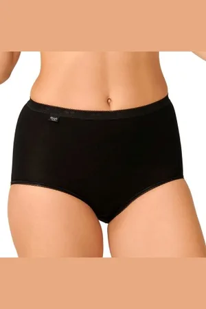 Sloggi 3P Basic Maxi Zwart katoen 56 Dames