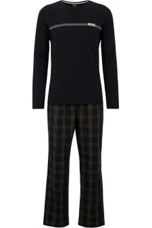 HUGO BOSS Urban Long Night Set Zwart katoen Medium Heren