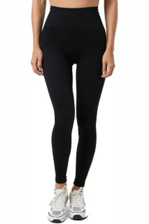 Björn Borg Studio Seamless Ribbed Tights Zwart polyamide Large Dames