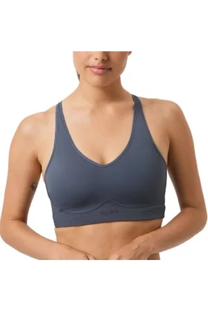 Björn Borg Mid V Support Sports Bra Marine Large Dames