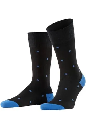 Falke Falke Sokken Dot Socks Zwart/Blauw katoen Maat 39/42 Heren