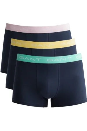 GANT Herenslips 3P Cotton Jersey Trunks Roze/Geel katoen Large Heren
