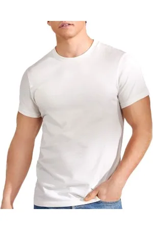 Bread & Boxers Bread and Boxer Cotton Crew Neck Ivoor ecologisch katoen Small Heren