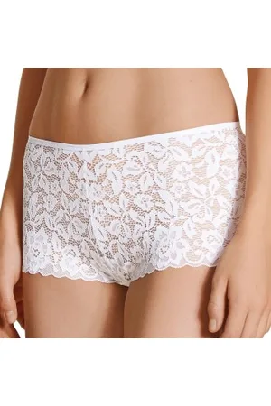 Calida Natural Comfort Lace Hipster Panty Wit polyamide Medium Dames