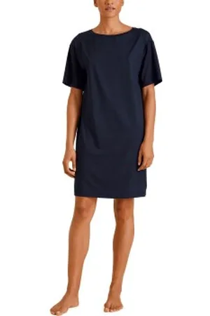 Calida DSW Balancing Nightdress Donkerblauw modaal Large Dames