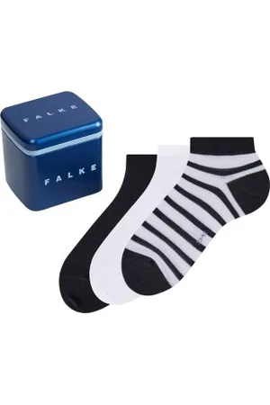 Falke Falke Sokken 3P Ankle Sock Happy Box Wit katoen Maat 39/42