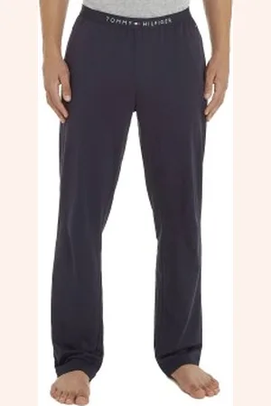 Tommy Hilfiger Loungewear Knit Pants Marine katoen Small Heren