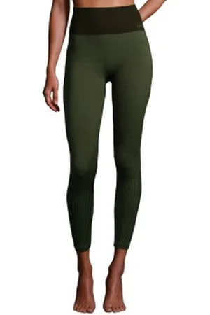Casall Seamless Recycled Tights Donkergroen Small Dames