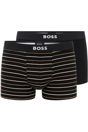 HUGO BOSS Herenslips 2P Gift Trunk Zwart katoen Medium Heren
