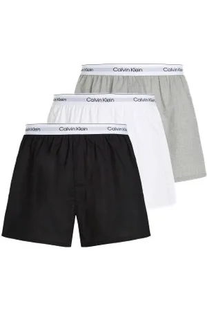 Calvin Klein Herenslips 3P Slim Boxers Versch. kleure katoen Medium Heren