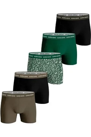 Björn Borg Herenslips 5P Cotton Stretch Boxer 1719 Groen/Khaki katoen Small Heren