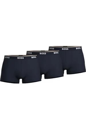 HUGO BOSS Herenslips 3P Cotton Stretch Trunks Donkerblauw katoen Medium Heren