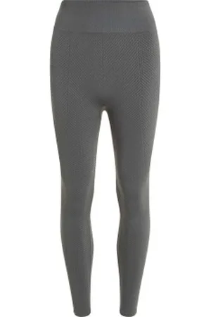 Calvin Klein Sport Seamless Knit Leggings Groen polyamide Small Dames