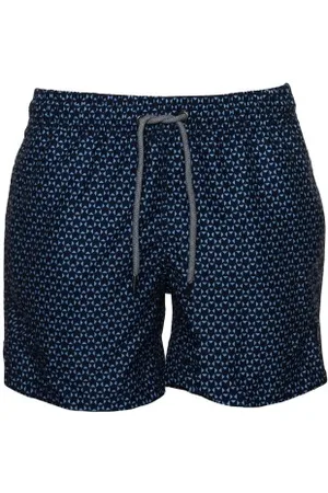 ESPRIT Reyes bay Woven Shorts Zwembroeken Marineblauw patroon polyester Small Heren