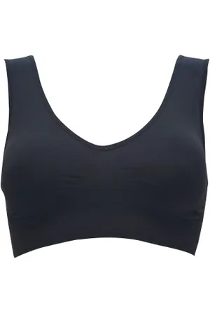 Missya Lucia Bamboo Bra Top Wide Strap Zwart Large Dames