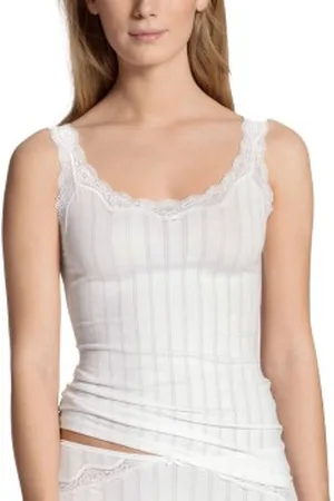Calida Etude Toujours Tank Top Wit katoen Small Dames