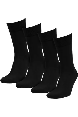 Amanda Christensen Sokken 4P Bamboo Crew Socks Zwart Maat 39/42