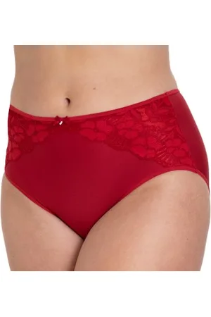 Miss Mary Miss Mary Jacquard and Lace Panty Rood 56 Dames
