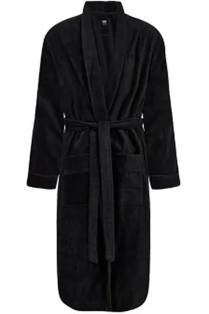 JBS Bath Robe Zwart katoen Small Heren
