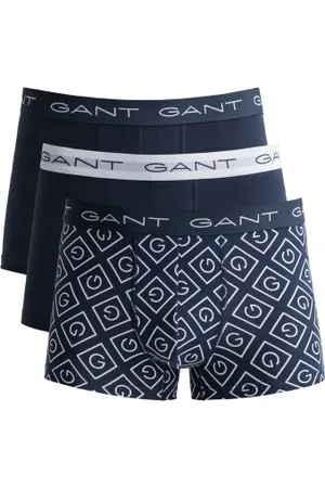 GANT Herenslips 3P Icon G Trunk Donkerblauw katoen Large Heren