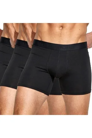 Panos Emporio Herenslips 3P Base Bamboo Cotton Boxer Zwart Small Heren