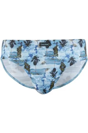 Bruno Banani Herenslips Long Beach Sportslip Blauw patroon polyester Small Heren