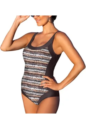 Wiki Puerto Rico Isabella Swimsuit Bruin patroon 36 Dames