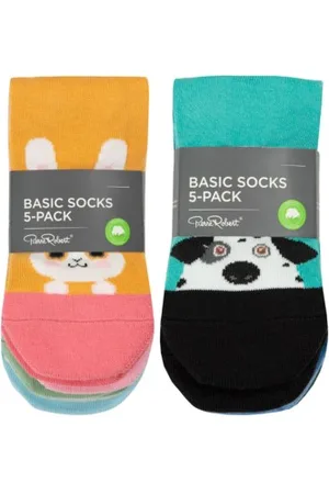 Pierre Robert Sokken 5P Basic Socks for Kids Versch. kleure Maat 29/32 Kinderen