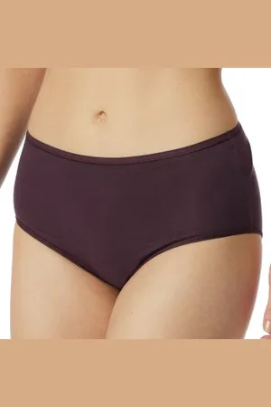 Schiesser 2P 95-5 Midi Lila/Zwart katoen 36 Dames