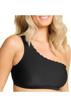 Damella Nora Wavy Bikini Top Zwart 36 Dames