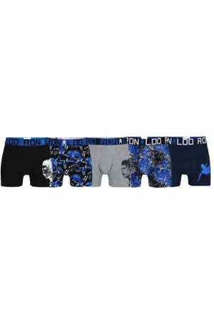 CR7 - Cristiano Ronaldo Herenslips 5P Boys Trunks Zwart/Blauw katoen 116/128