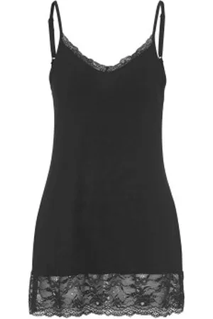 Damella Lace Camisole Zwart viscose 36 Dames