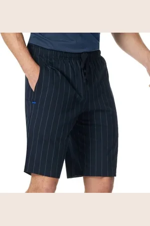 Schiesser Mix and Relax Cotton Bermuda Shorts Marine katoen Small Heren