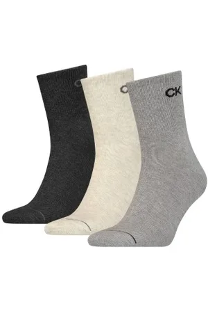 Calvin Klein Calvin Klein Sokken 3P Nick Quarter Sock Grijs One Size Heren