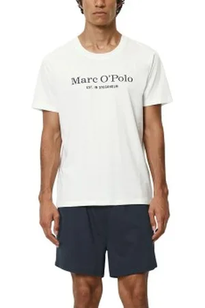 Marc O’ Polo Marc O Polo Men Short Set Pyjama Wit/Blauw katoen Large Heren
