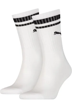 PUMA Sokken 2P Crew Heritage Stripe Socks Wit Maat 35/38