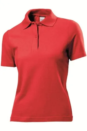 Stedman Polo Women Rood katoen Small Dames