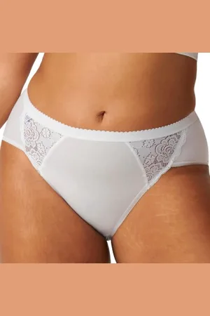 Sloggi Chic Lace Midi Wit katoen 50 Dames