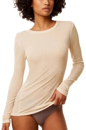 Triumph Beauty Layers Long Sleeve Top Crème lyocell X-Small Dames