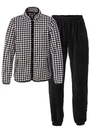 Trofé Trofe Houndstooth Set Zwart polyester Small Dames